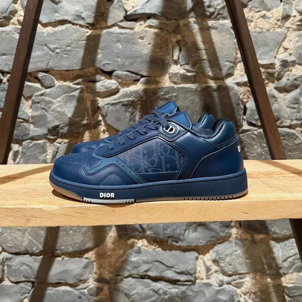 Dior B27 Blue Galaxy Oblique Low-top Sneakers - Picture 7 of 13
